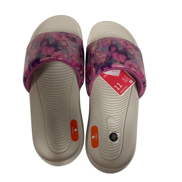 NEW! Nike Victori One Slide Floral Pink Cosmic Fuchsia Sandal Women's Size 11 - Picture 7 of 10